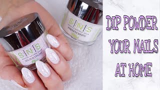 DIP POWDER YOUR NAILS AT HOME  SNS GELOUS COLORS [upl. by Mossman460]