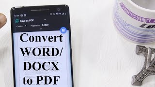 How to Convert Word DOCX files to PDF in Android Hindi [upl. by Eibor]