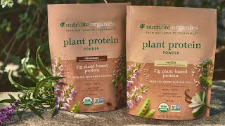 Plantbased Protein Powder  Nutrilite Organics  Amway [upl. by Adlesirk658]