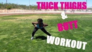 Thick Thighs and Butt Workout  Curvy and Fit [upl. by Ruggiero]