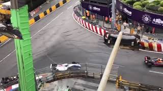 Macau GP 2018 Formula 3 CRASH Sophia Floersch [upl. by Nnyroc]