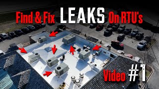 Flat Roof Repair  Finding and Fixing leaks on HVAC rooftop units Intro Vid 1 [upl. by Akaenahs]