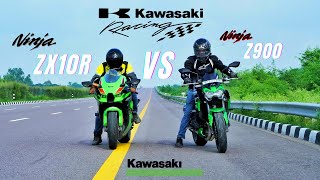 Kawasaki Zx10R Vs Kawasaki Z900 Superbike Drag Race  Ninja z900 ne machaya Bawal [upl. by Victor]