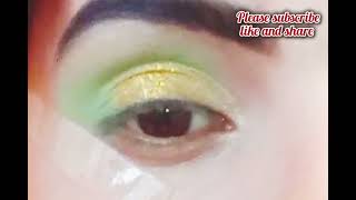 Glitter eyeshadow easy technic amp different colors [upl. by Nagaer219]