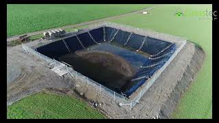 How is a slurry lagoon constructed Geoline Waterford [upl. by Bahner]