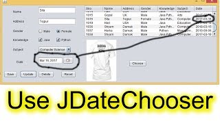 How to Use JDateChooser or JCalendar in Java [upl. by Kired]