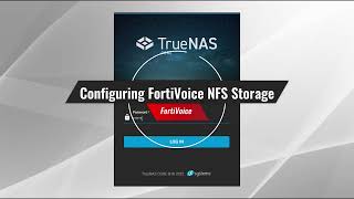 Configuring FortiVoice NFS Storage  FortiVoice [upl. by Lobell]