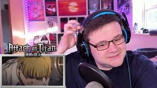 Attack on Titan  Se4 Ep29  quotThe Final Chapters Part 1quot  Reaction [upl. by Aicatsan]