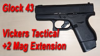 Installing a Vickers Tactical 2 mag extension on a Glock 43 [upl. by Uzzi]