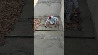 Floor Making first layer of Concrete Material fast construction floor house build shortfeed [upl. by Adnahsal]