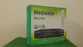 Mediastar MSV400 10BiT Satellite Receiver l VFD l LAN Port l ALi Chip l 20K Channel l Review l Eng [upl. by Gerti]