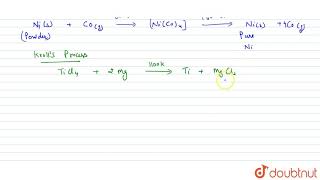 MONDS PROCESS KROLL\S PROCESS PARTING PROCESS [upl. by Maris107]