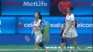 Celcom Axiata Malaysia Open 2017  Badminton F M4WD  FukuHiro vs HuangTang [upl. by Karlik]