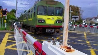 Level crossing at Merrion gates Dublin [upl. by Einolem147]