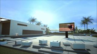 Worlds Largest Outdoor TV Unfolds Out of the Ground [upl. by Griz]