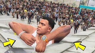 GTA 5  Franklin Survived Zombie Virus In GTA 5 With Techno Gamerz  GTA 5 Mods zombie apocalypse [upl. by Lillis]