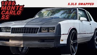 1986 Monte Carlo SS TTop  LS Swapped Walkthrough [upl. by Orimisac]