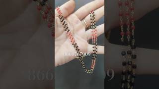 Handmade  Black Diamonds with Coral Combination  Srivishnu [upl. by Ardnasyl]