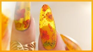 Nail Art With Sheer Gel Polish 💅 [upl. by Apollo583]