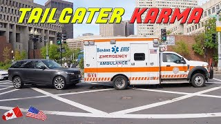 AMBULANCE BRAKE CHECKS TAILGATER [upl. by Eissen]