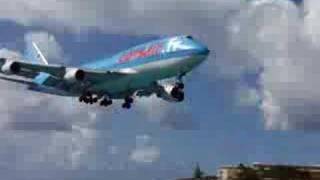 747 landing St Maarten Martin [upl. by Ardel]