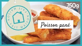 Recette du poisson pané maison  750g [upl. by Kehr]