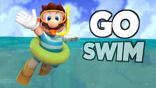 How fast can you GO FOR A SWIM in every Mario game [upl. by Ahar]