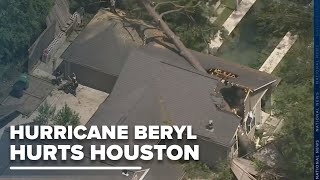 The aerials of Hurricane Beryls aftermath [upl. by Euqinitram]