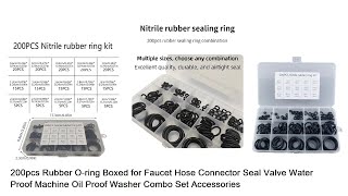 200pcs Nitrile Rubber Oring kit [upl. by Malva]