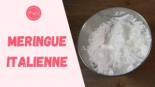 COMMENT FAIRE UNE MERINGUE ITALIENNE  Meringue italienne rapide  Meringue italienne facile [upl. by Neona]