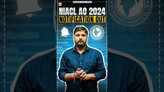 NIACL Ao 2024 Notification Out  Information By Rohit Sir rwa niaclaonotification [upl. by Azil711]