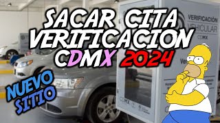 COMO SACAR CITA PARA VERIFICAR EN CDMX 2024  NUEVO SISTEMA Y COMO USARLO [upl. by Scheck]