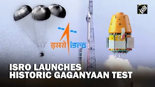 Historic milestone ISRO successfully launches a test flight for Gaganyaan mission test [upl. by Soane]