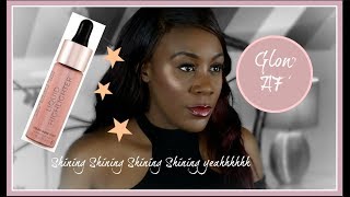 GLOW FROM WITHIN MAKEUP REVOLUTION LIQUID HIGHLIGHTER ROSE GOLD  DARK SKIN [upl. by Ahtnammas]