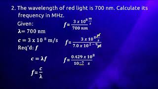 HOW TO CALCULATE THE ENERGY OF EM WAVES USING PLANCKS EQUATION WAVE CHARACTERISTICS WAVE EQUATION [upl. by Aleil]