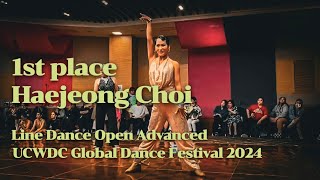 UCWDC Global Dance Festival 2024 • Line Dance Open Advanced • 1st place • Haejeong Choi [upl. by Waldman]