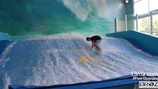 Guy doing crazy tricks on the flowrider contest [upl. by Seuqirdor]