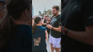 Stan joins ballkids morning routine 🤜🤛 [upl. by Cynthea]