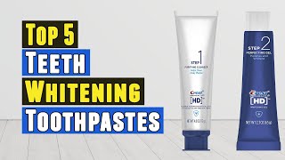 Top 5 Best Teeth Whitening Toothpastes 2021 [upl. by Neile301]