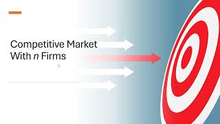 A Competitive Market With n Firms [upl. by Anyt]