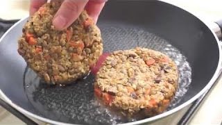 Hamburguesas Vegetarianas  Receta con carve o carne vegetal SOJA [upl. by Loggia258]