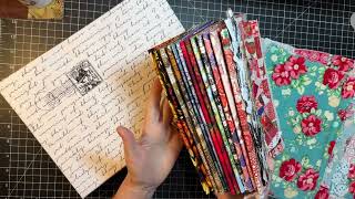 Craft with Me  Finishing Off Fabric Journal Covers [upl. by Bobina]