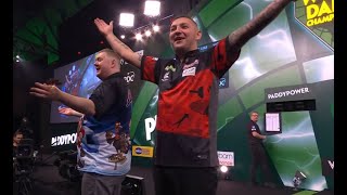 Aspinall WalkOn PDC World Darts Championship 2024 Aspinall vs Evans [upl. by Spanos4]