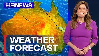 Australia Weather Update Showers expected in Sydney  9 News Australia [upl. by Shiller906]