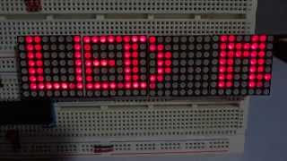 LED Matrix with MAX7219 Library [upl. by Odranar]