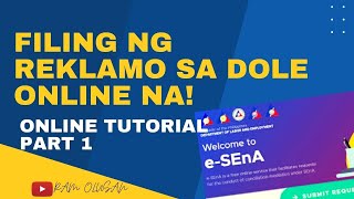 What is DOLE eSENA Filing Services Mga Detalye na dapat Malaman  Virtual Friend [upl. by Searby]