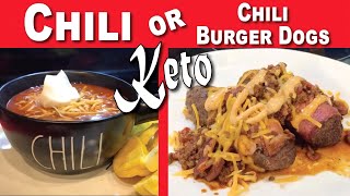 Easy 3Meat Keto Chili  Bacon Wrapped Chili Cheese Burger Dogs  Easy Keto Carnivore Recipes [upl. by Bernelle]