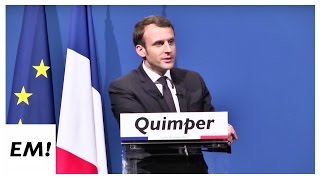 Meeting à Quimper du 16 Janvier  Emmanuel Macron [upl. by Anirrak]