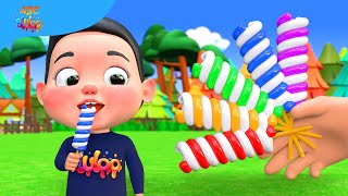 lollipops finger family song nursery rhymes  BluLoo Nursery Rhymes amp Kids Songs [upl. by Tse]