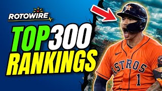 Updated 2024 Fantasy Baseball Rankings Top 300 Pithers and Hitters [upl. by Kinchen]